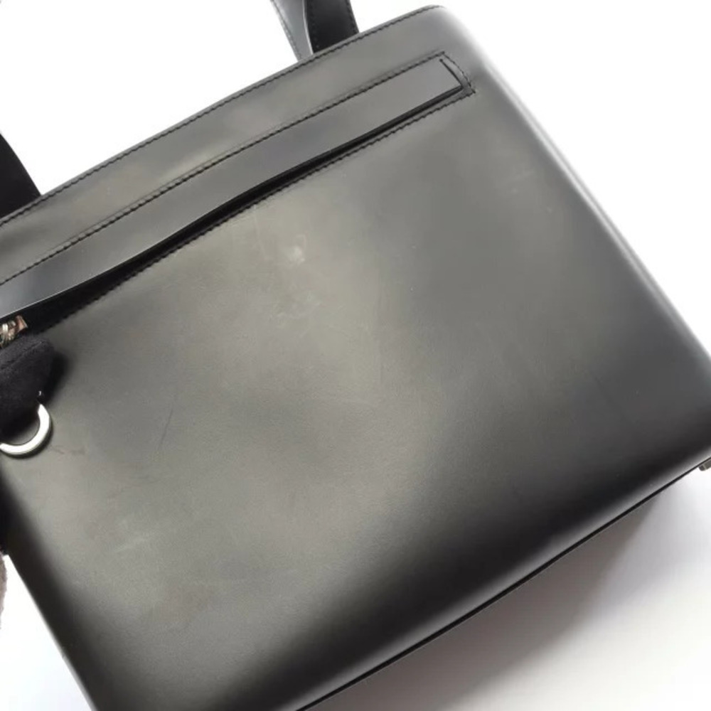 Salvatore Ferragamo Leather Handbag Black Gancini - Picture 6 of 8